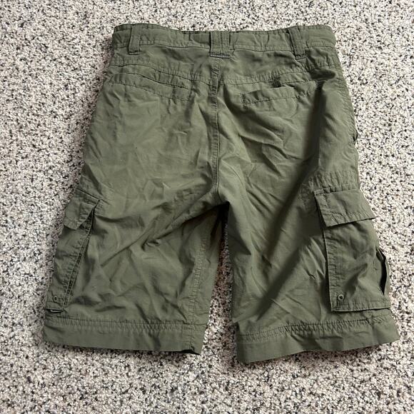 REI Boys Nylon Cargo Shorts Size Small 8 Green Adjustable Waist Outdoor - Picture 2 of 5